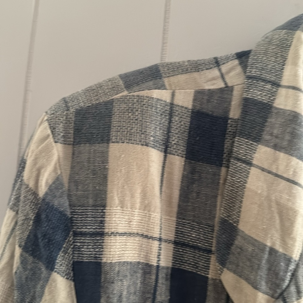 Vintage! San Moire Long Plaid Blazer Size L - Picture 13 of 13